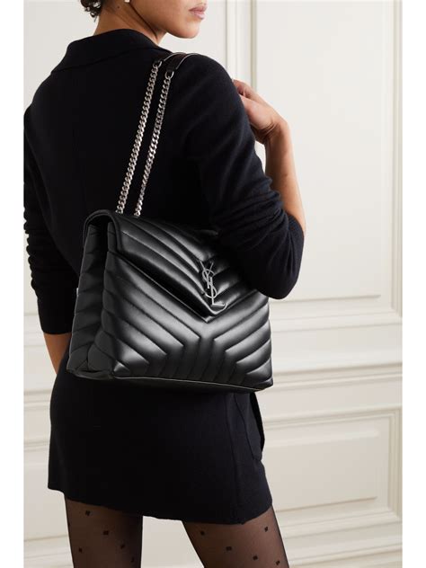 ysl small loulou black hardware|SAINT LAURENT Loulou medium quilted leather shoulder.